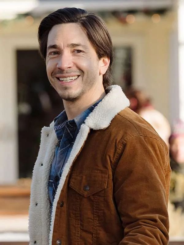 Christmas with the Campbells Justin Long Brown Denim Jacket