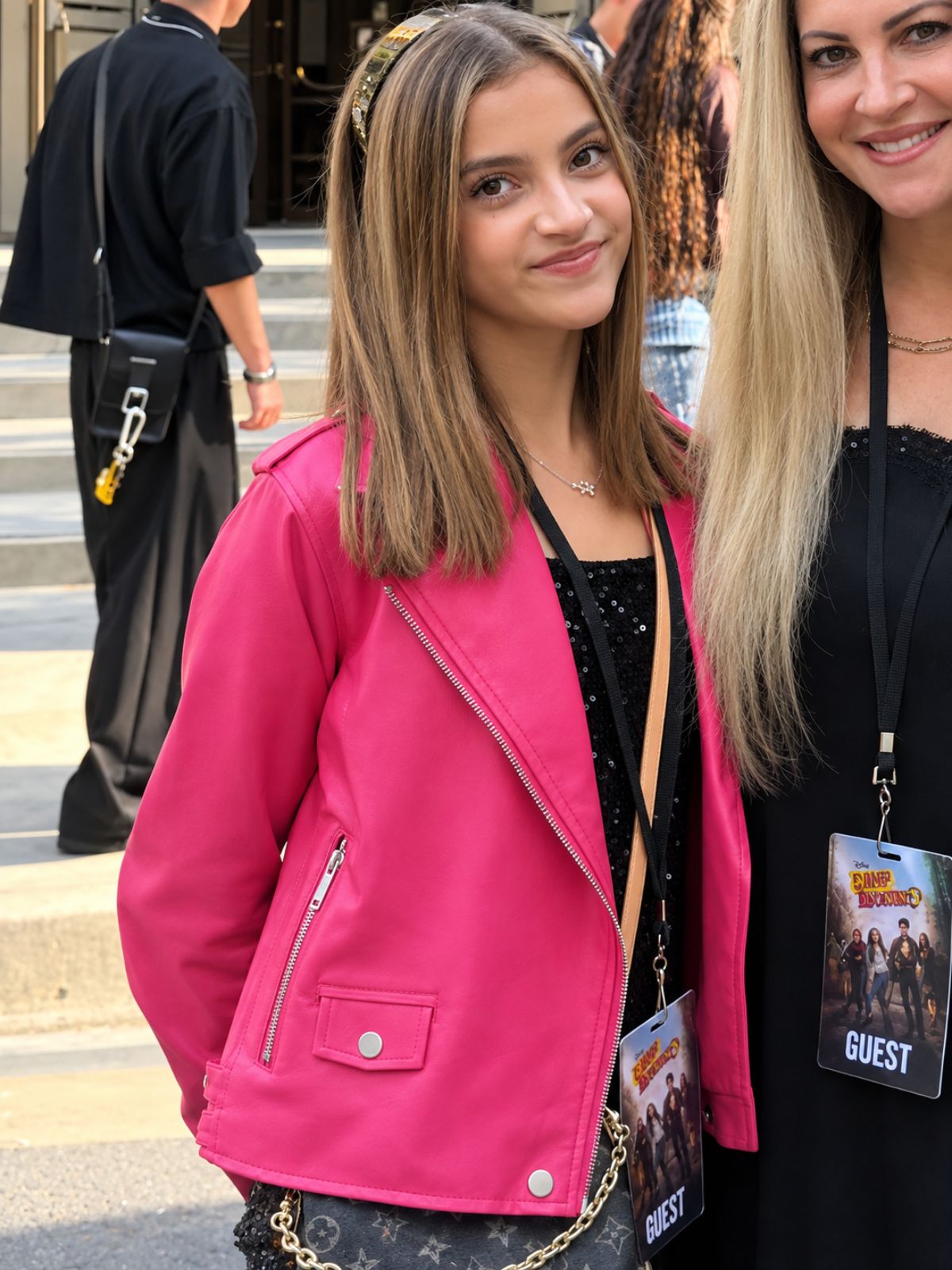 Chyler Emery Camp Rock 3 Premiere Pink Biker Leather Jacket