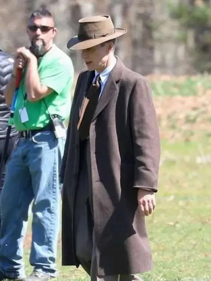 Cillian Murphy Oppenheimer Brown Trench Coat