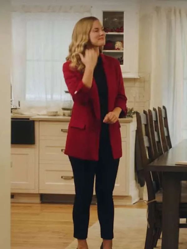 Cindy Busby There’s No Place Like Christmas Red Blazer