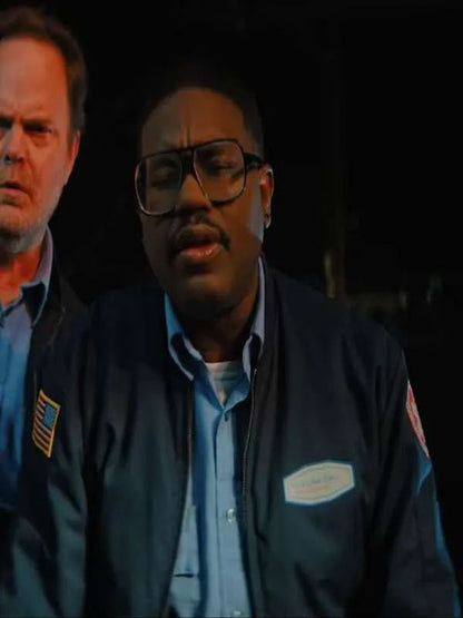 Code 3 Lil Rel Howery Blue Bomber Jacket