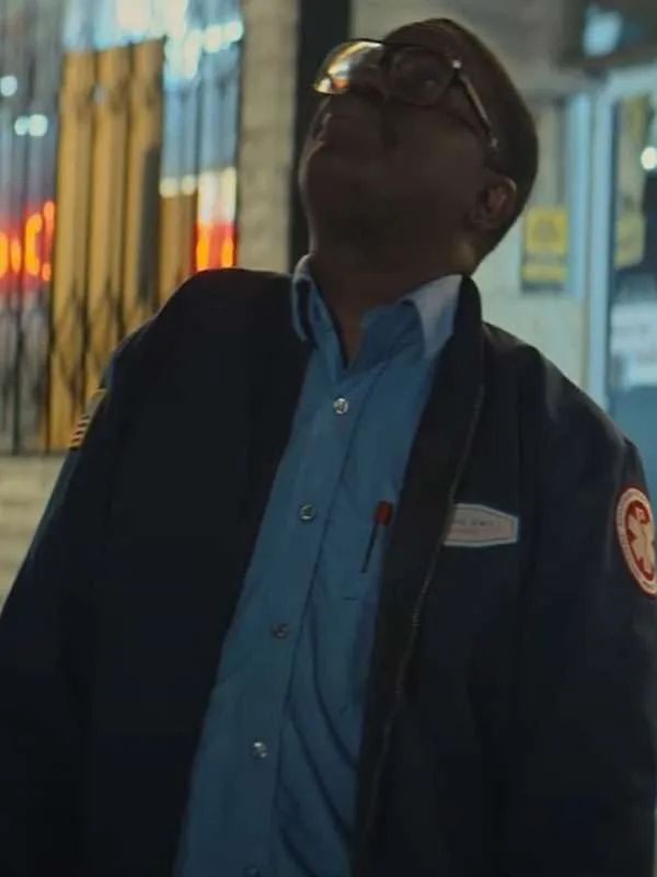 Code 3 Lil Rel Howery Blue Bomber Jacket