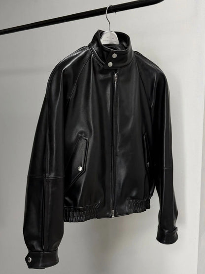 Daou Pittaya The Debt Collector Black Leather Jacket