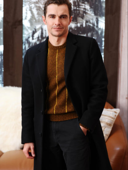 Dave Franco Idiots Black Wool Coat