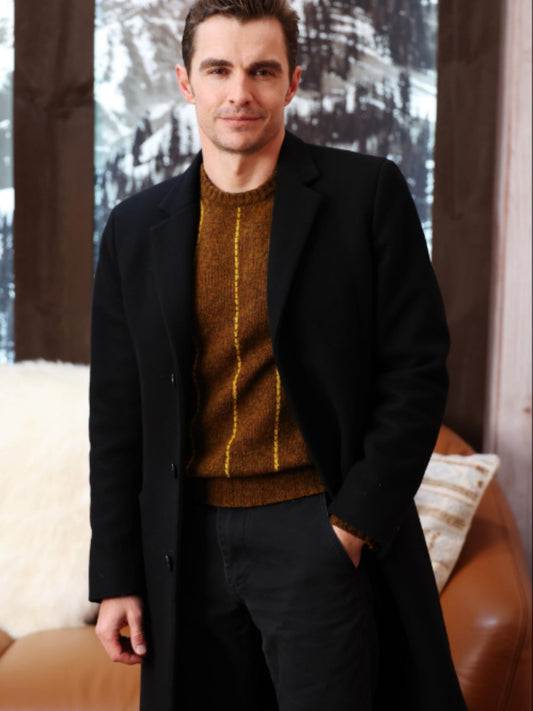 Dave Franco Idiots Black Wool Coat
