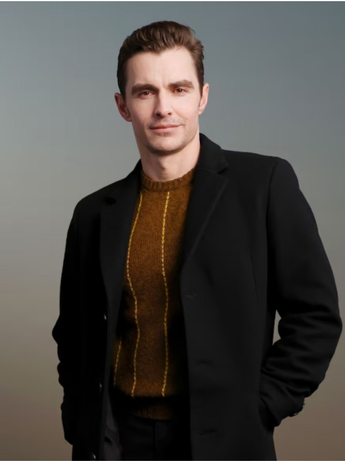 Dave Franco Idiots Black Wool Coat