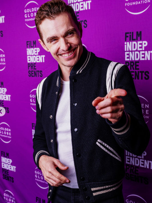 Dave Franco Idiots Black Wool Varsity Jacket