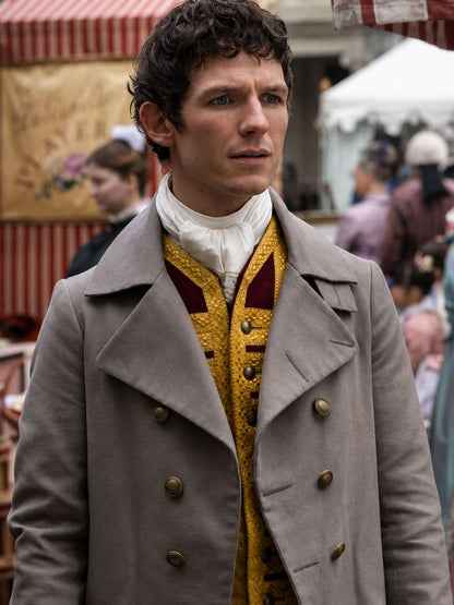 David Moorst Bridgerton Gray Wool Coat