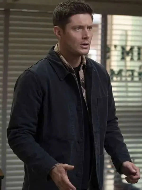 Dean Winchester Supernatural 2025 Black Cotton Jacket