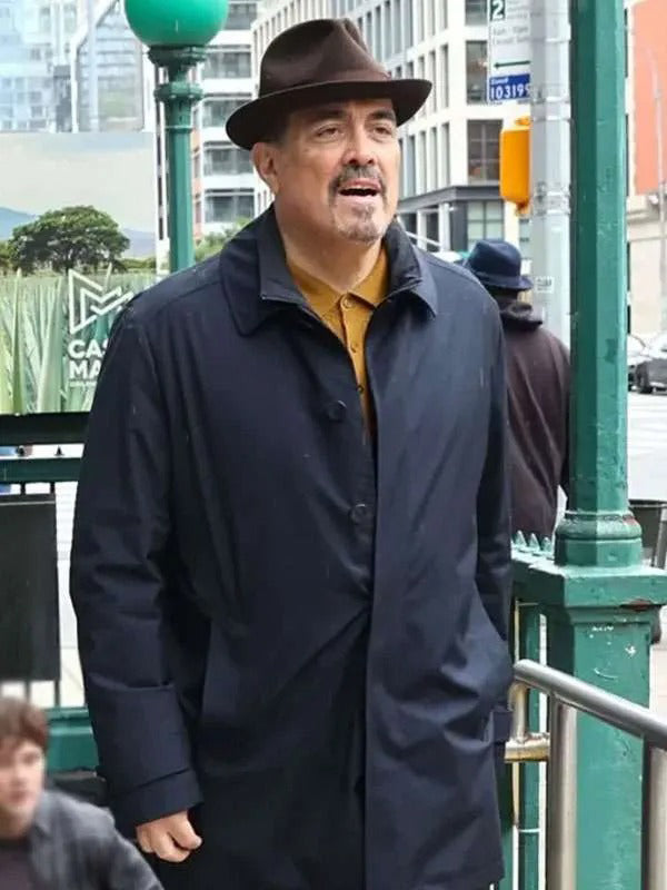 Dexter Resurrection David Zayas Blue Cotton Coat