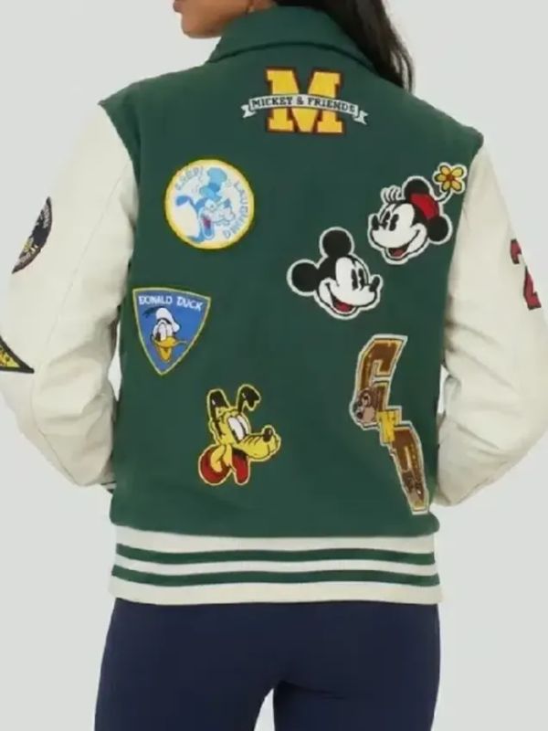 Disney Adult Green Varsity Jacket