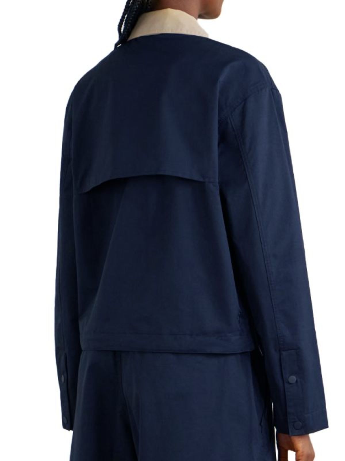 Draw Ceremony Lga Swiatek Navy Blue Cotton Jacket