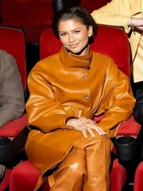 Dune: Part Three Zendaya Brown Leather Jacket