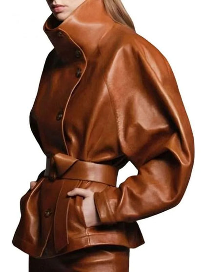Dune: Part Three Zendaya Brown Leather Jacket
