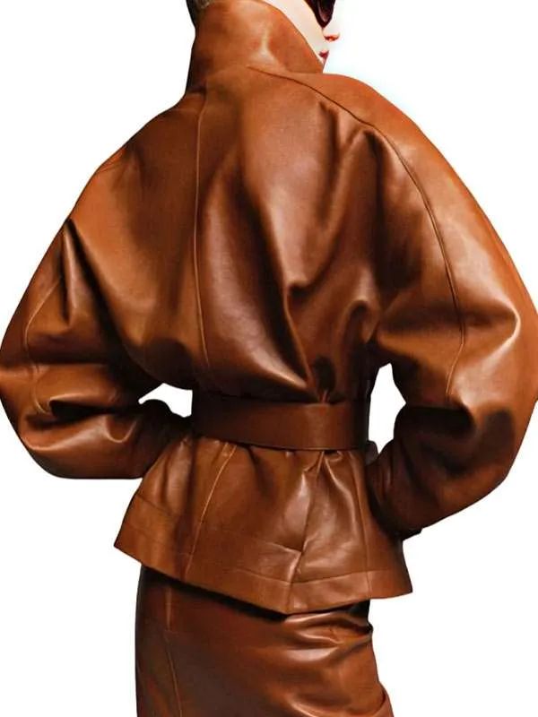 Dune: Part Three Zendaya Brown Leather Jacket