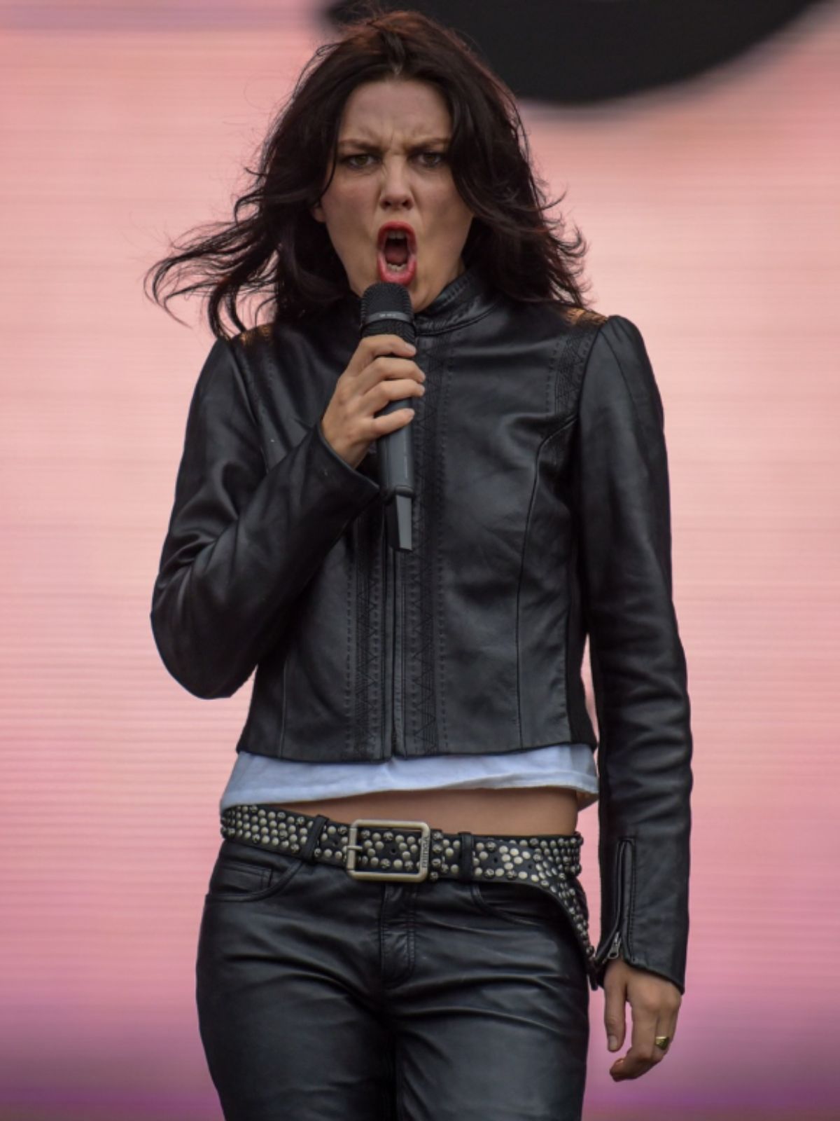 Ellie Rowsell Lollapalooza Music Festival Black Leather Jacket