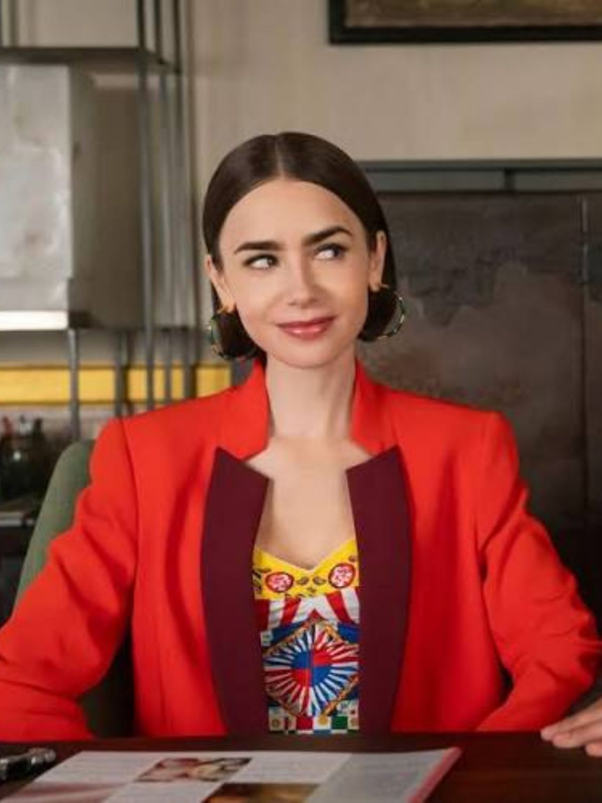 Emily in Paris Lily Collins Red Blazer