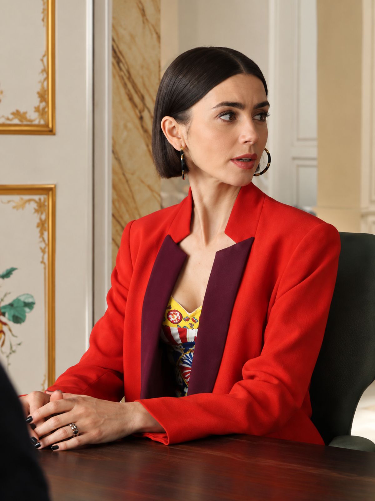 Emily in Paris Lily Collins Red Blazer