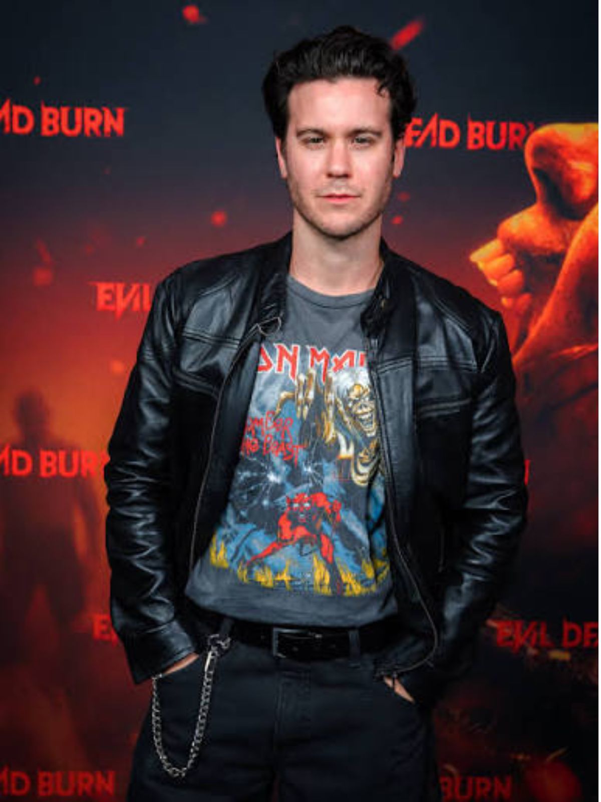Evil Dead Burn James Deveney Black Leather Jacket