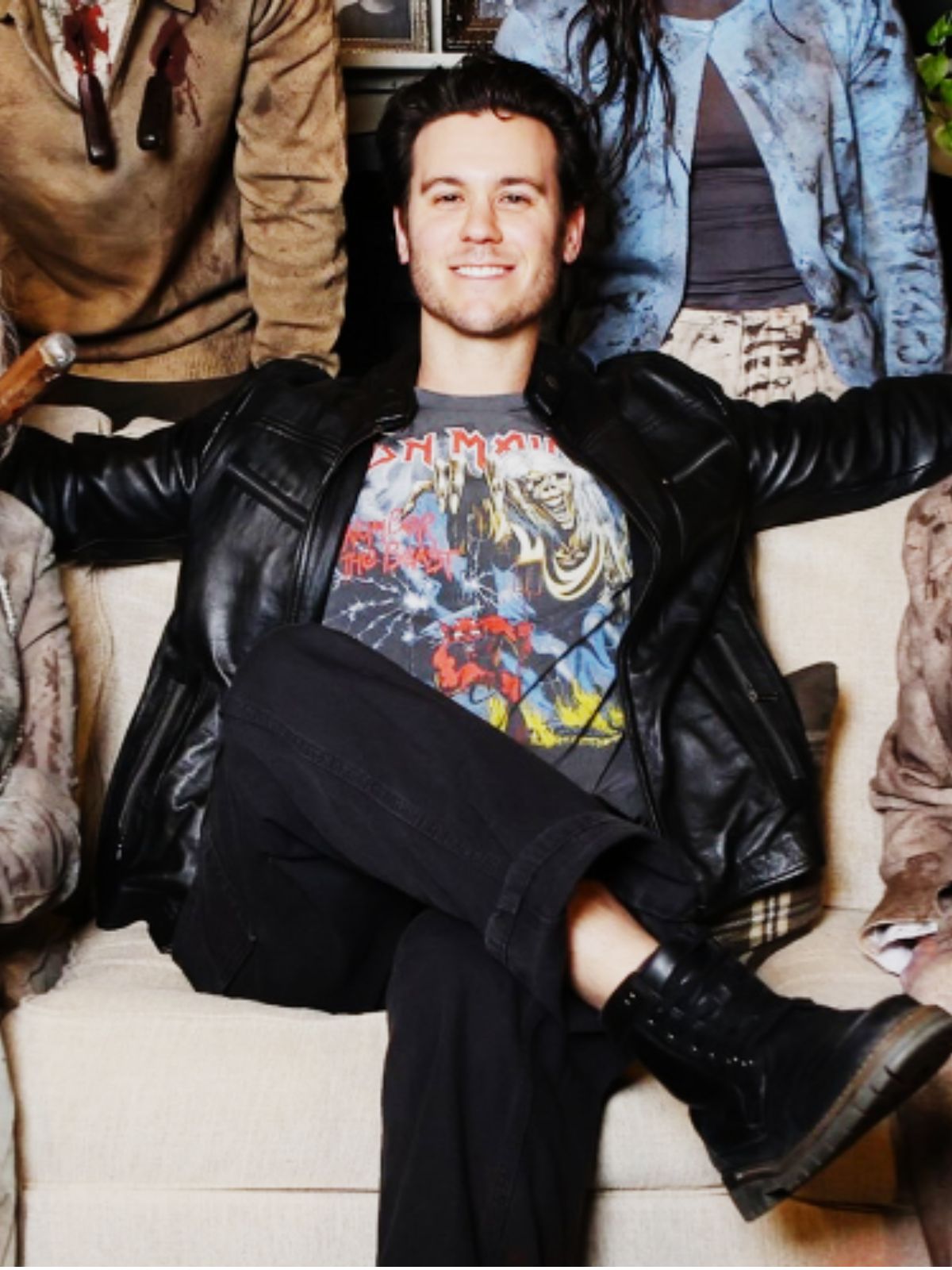 Evil Dead Burn James Deveney Black Leather Jacket