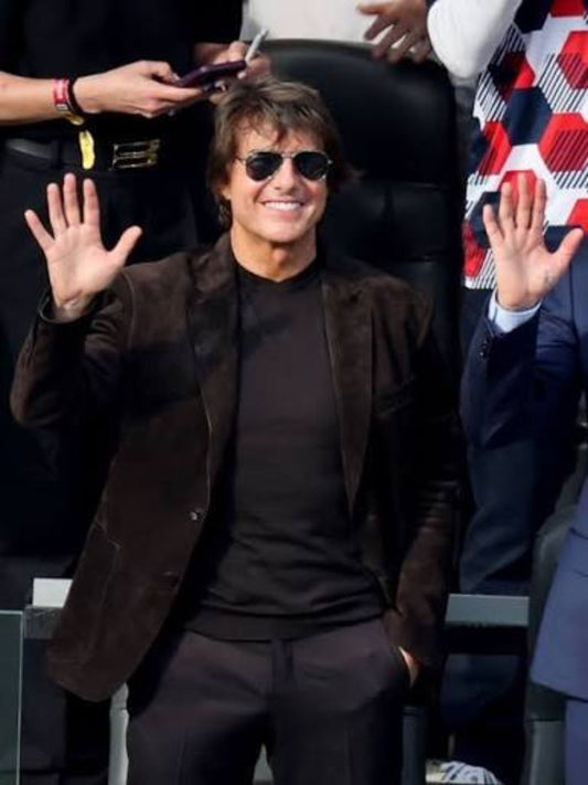 FIFA World Cup Tom Cruise Brown Suede Blazer