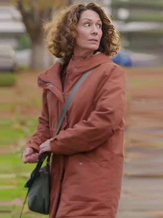 Fisk Kitty Flanagan Orange Hooded Jacket