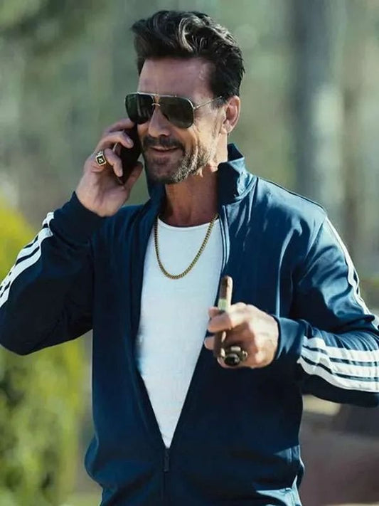 Frank Grillo Tulsa King S03 Blue Track Jacket