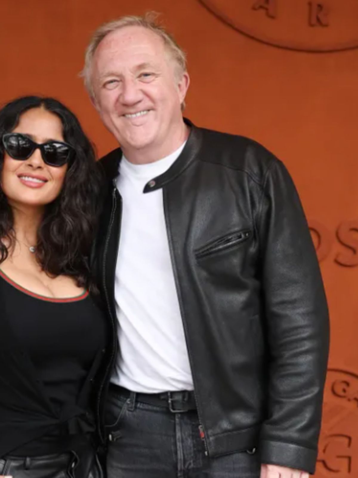 French Open Francois Henri Pinault Black Leather Jacket