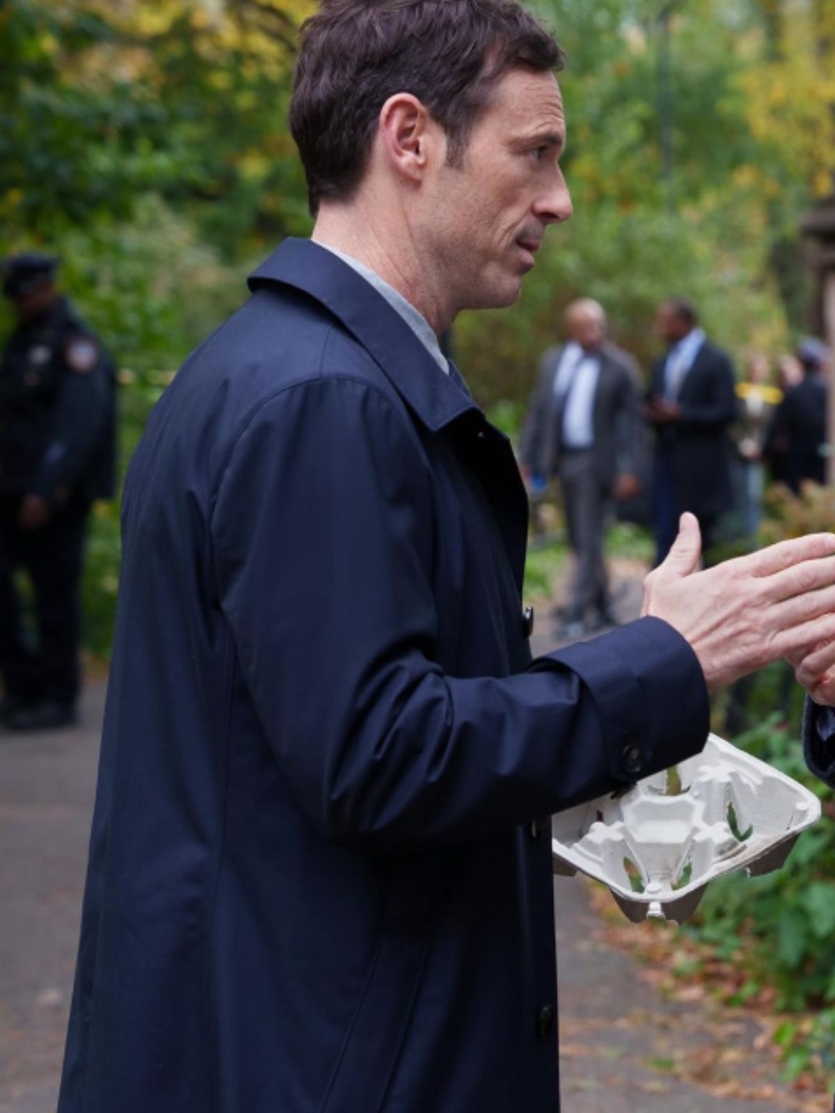 Furious Scoot McNairy Blue Cotton Coat