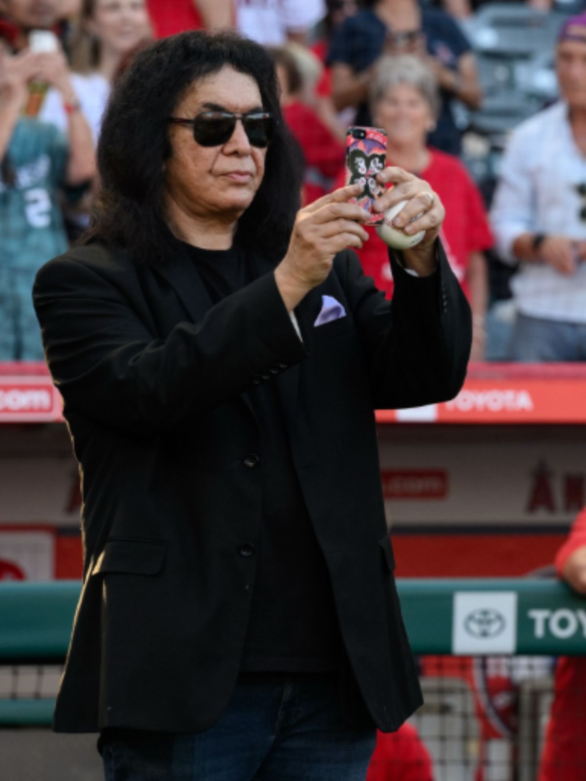 Gene Simmons Los Angeles Angels Game Black Blazer