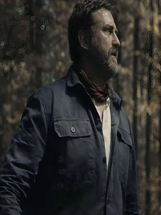 Gerard Butler Greenland 2: Migration Black Cotton Jacket