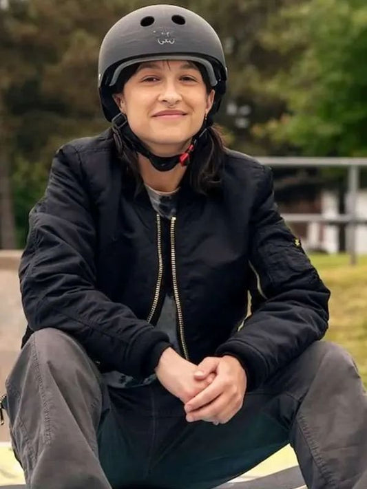 Ginny and Georgia S03 Noah Lamanna Black Bomber Jacket