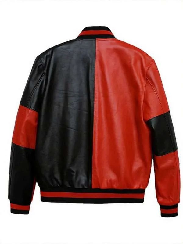 Harley Quinn Bomber Leather Jacket 
