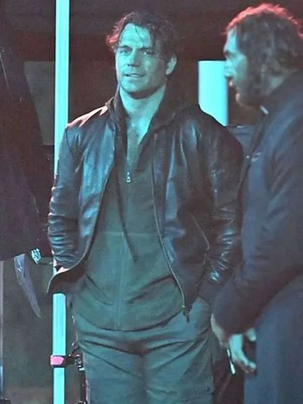 Highlander Henry Cavill Brown Bomber Leather Jacket
