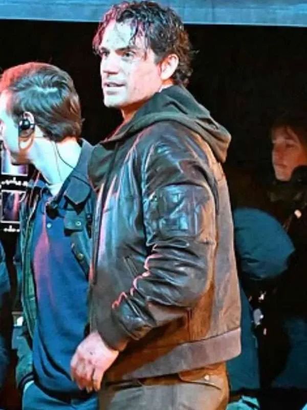 Highlander Henry Cavill Brown Bomber Leather Jacket