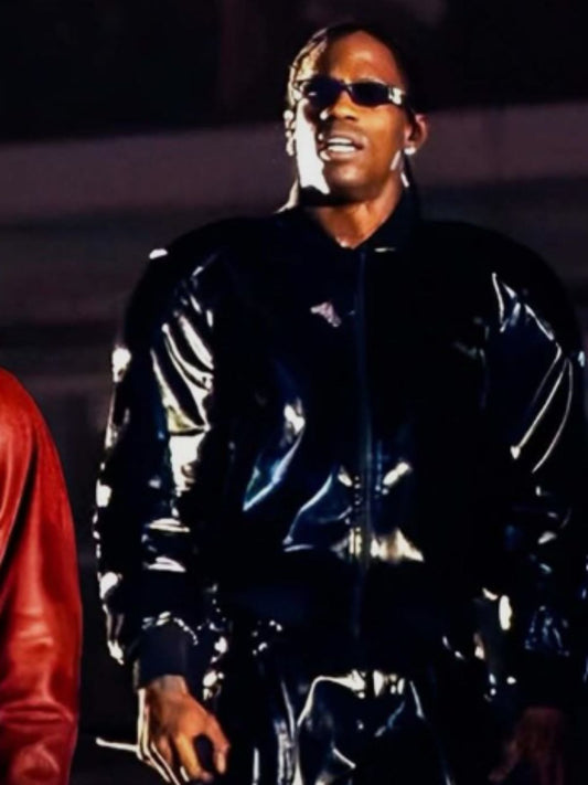 Homecoming Concert Travis Scott Black Bomber Leather Jacket