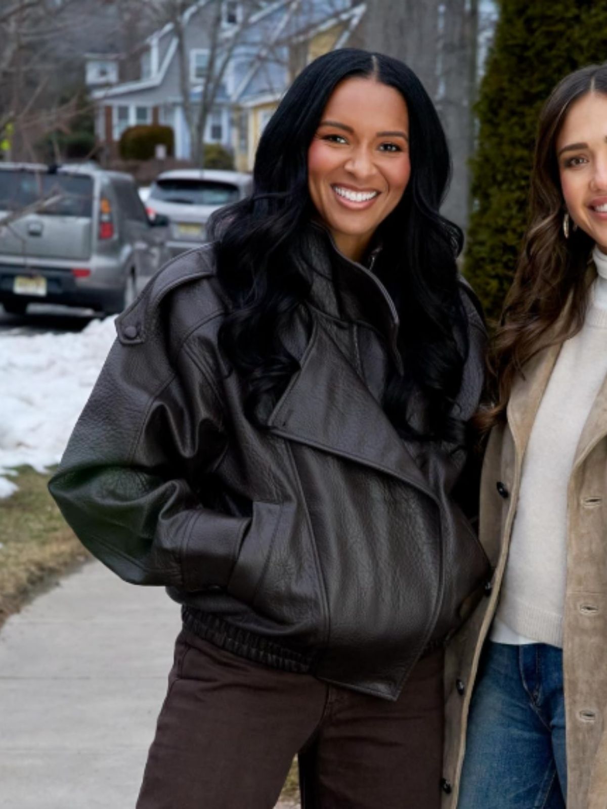 Honest Renovations Lizzie Mathis Brown Oversized Leather Jacket