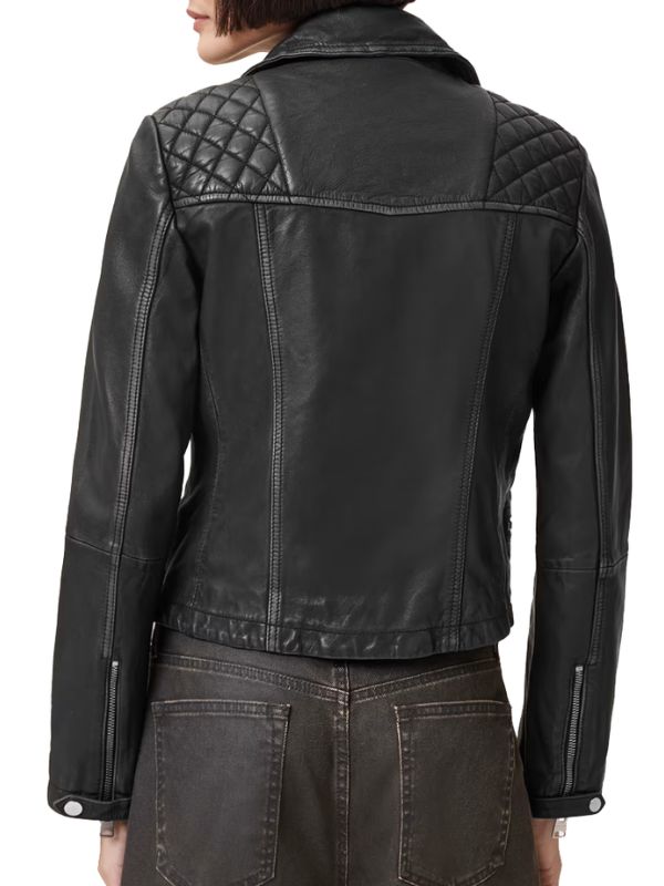 How to Get to Heaven from Belfast Natasha O’Keeffe Black Leather Biker Jacket
