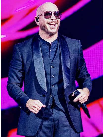 I’m Back Tour Pitbull Black Blazer