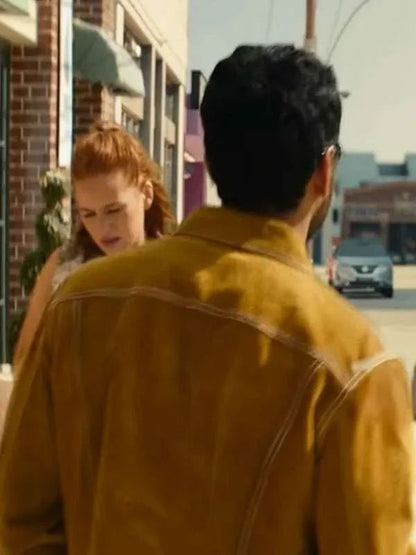 Jacob Scipio Maintenance Required Mustard Suede Leather Jacket