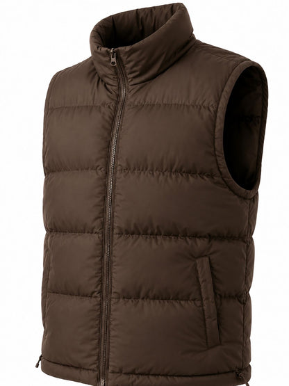 Jake Choi The Fix Brown Puffer Vest