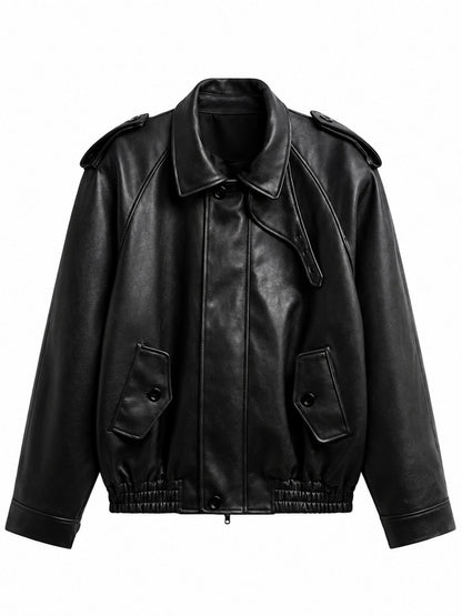 Jessica Alba Honest Renovations Black Leather Jacket