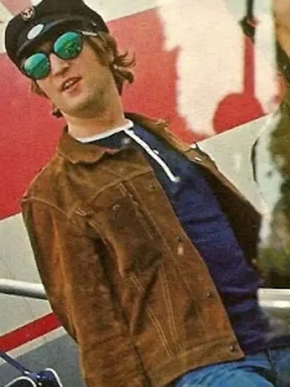 John Lennon Rubber Soul Vintage Suede Leather Jacket