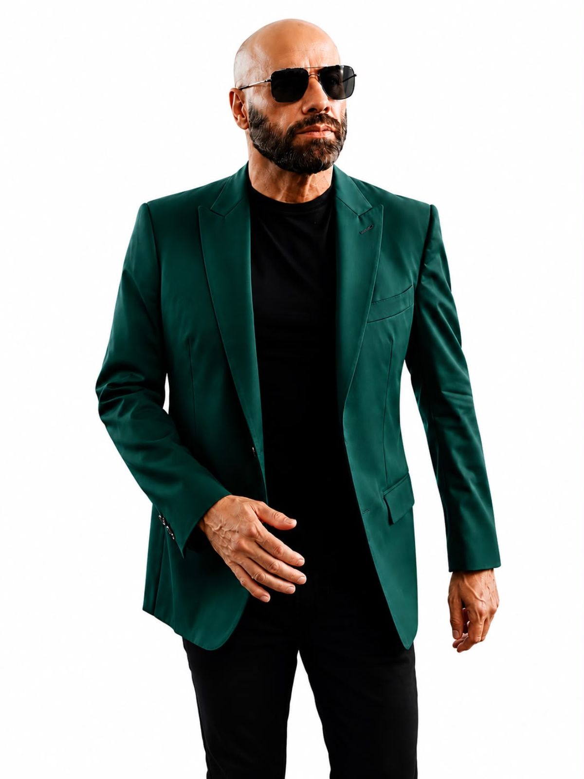 John Travolta The Gentleman Thief Green Blazer