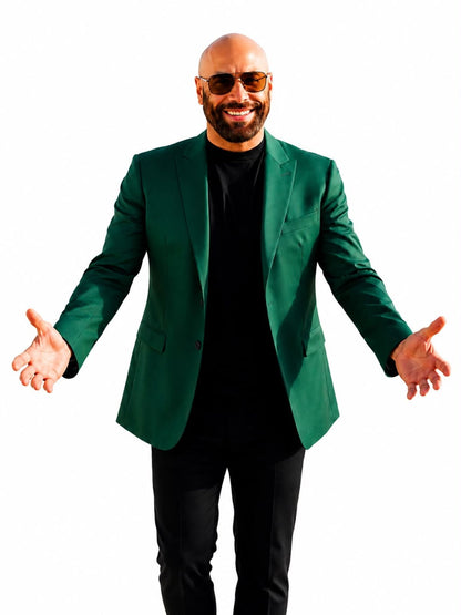 John Travolta The Gentleman Thief Green Blazer