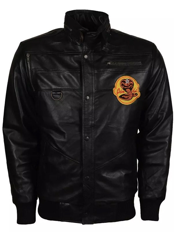 Johnny Lawrence Black Cobra Kai Leather Jacket
