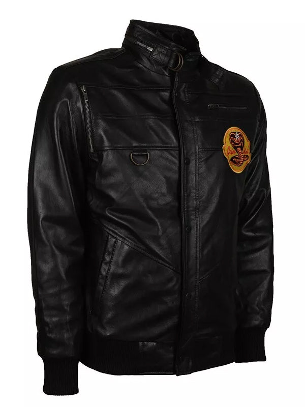 Johnny Lawrence Black Cobra Kai Leather Jacket
