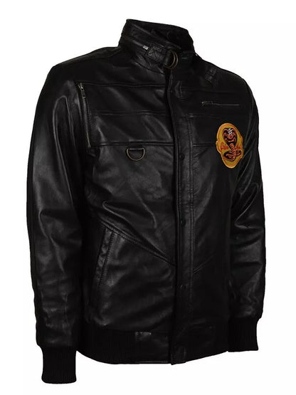 Johnny Lawrence Black Cobra Kai Leather Jacket
