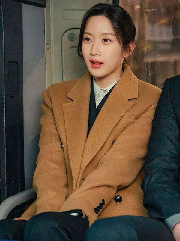 Kang Hee-Ji Law and the City Brown Wool Coat