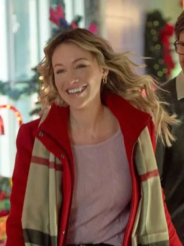 Katrina Bowden The Most Colorful Time of the Year Red Wool Coat